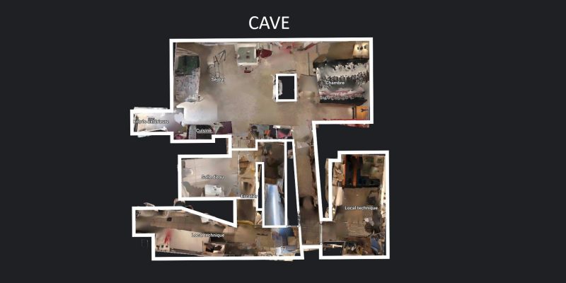 Photographie : Plan Matterport cave